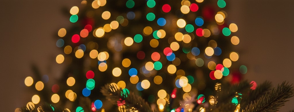 bokeh christmas lights Chattanooga